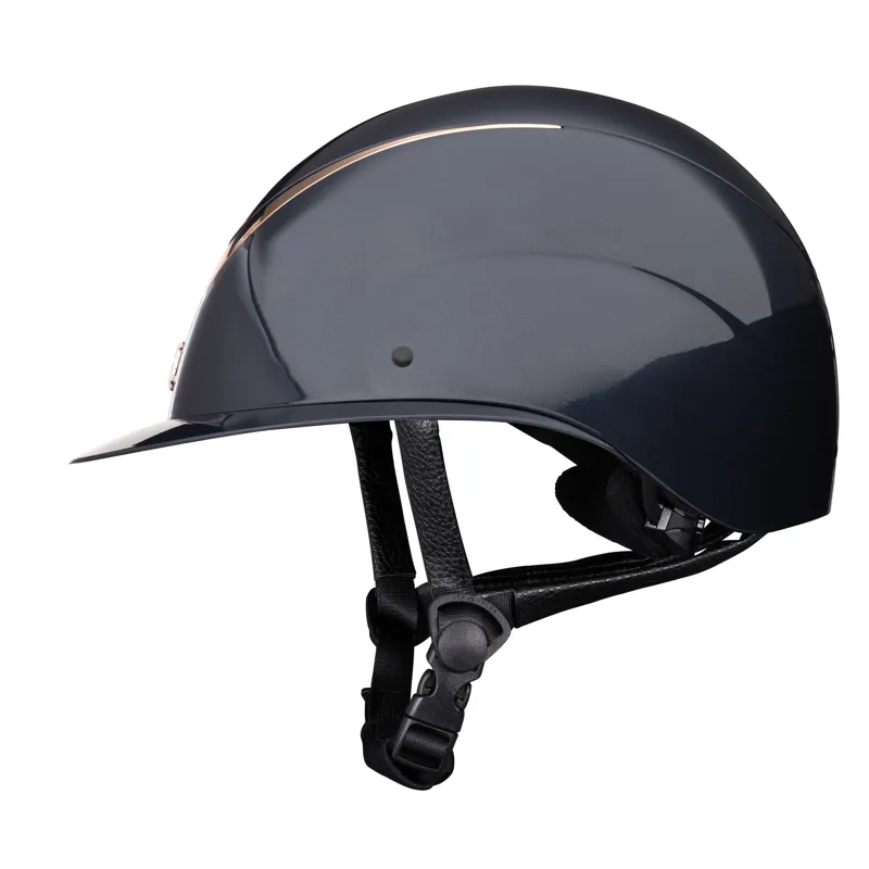 Shires Karben Alina Ellipse Riding Hat - 55-57cm - Navy/Rose Gold-3