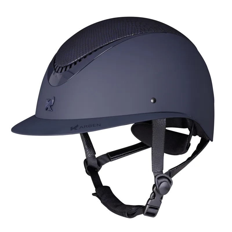 Shires Karben Lorah Ellipse Riding Hat - Navy-2