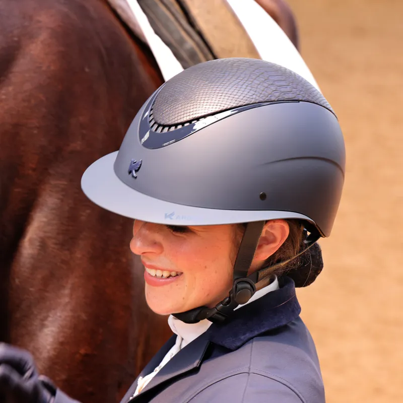 Shires Karben Lorah Ellipse Riding Hat - Navy-5