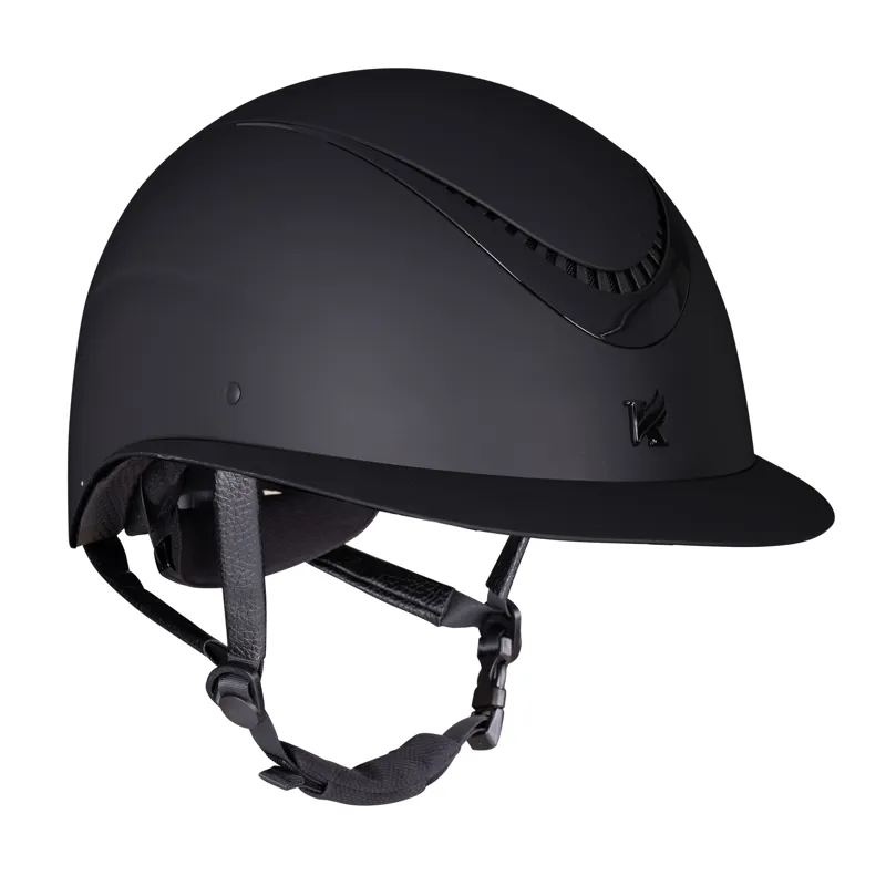 Shires Karben Elisa Ellipse Riding Hat - Black/Black-1