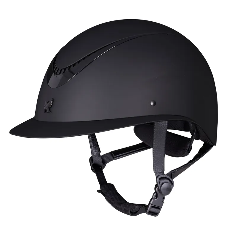 Shires Karben Elisa Ellipse Riding Hat - Black/Black-2