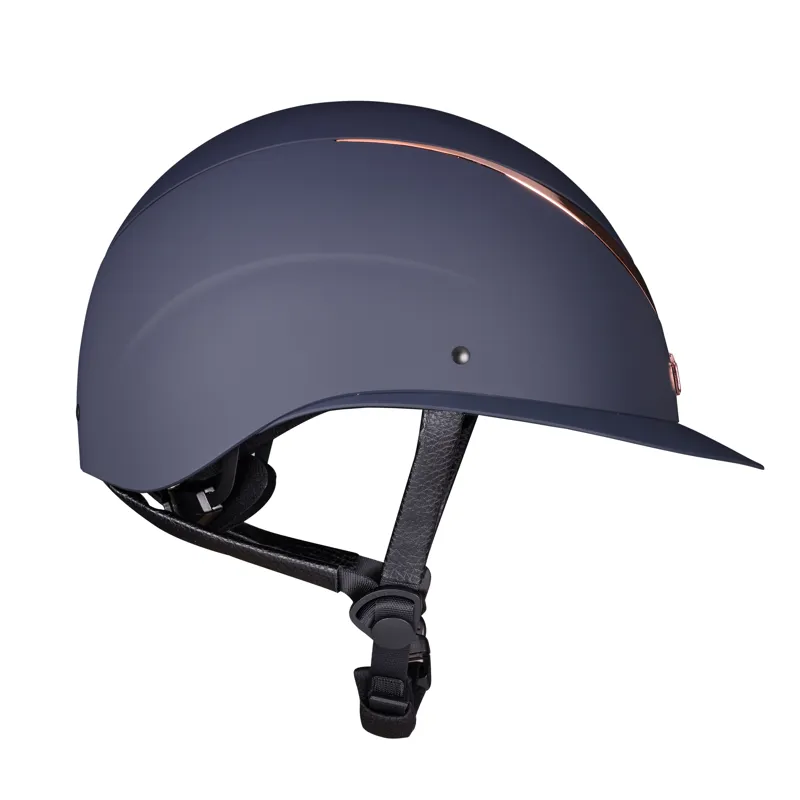 Shires Karben Elisa Ellipse Riding Hat - Navy/Rose Gold-3