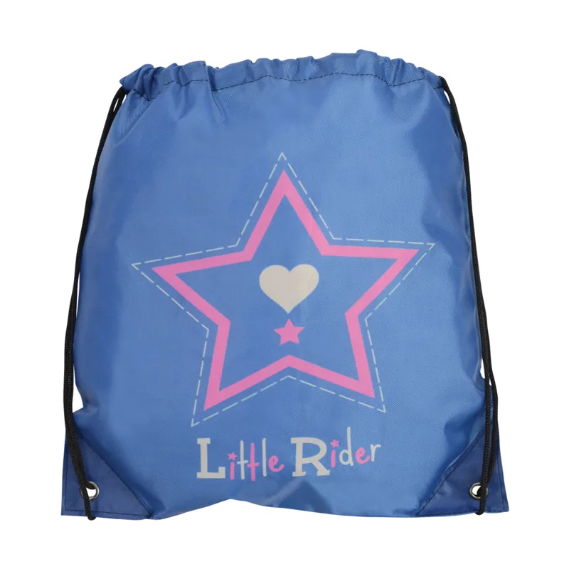 Little Rider Riding Star Drawstring Bag - Deep Water Blue