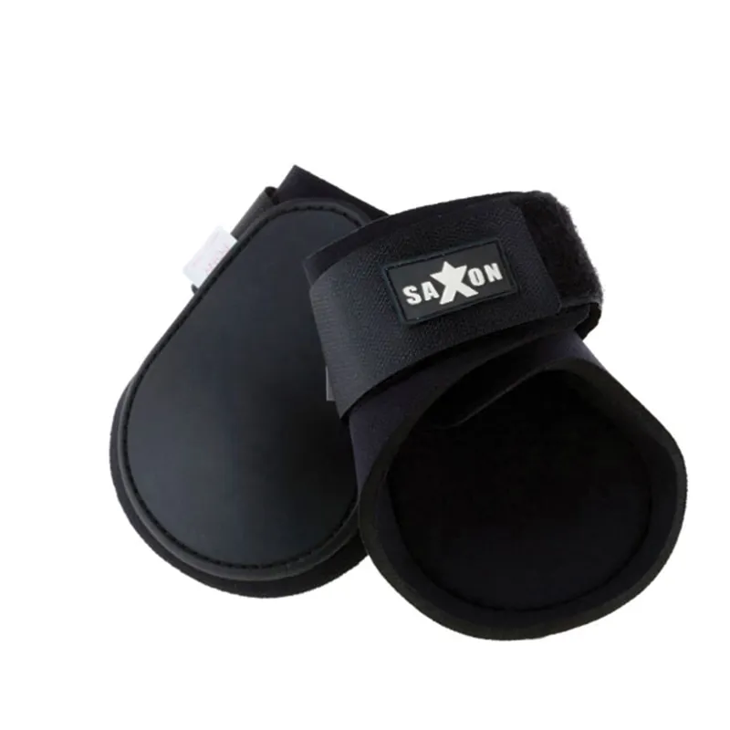 Saxon Contoured Fetlock Boots - Black/Black