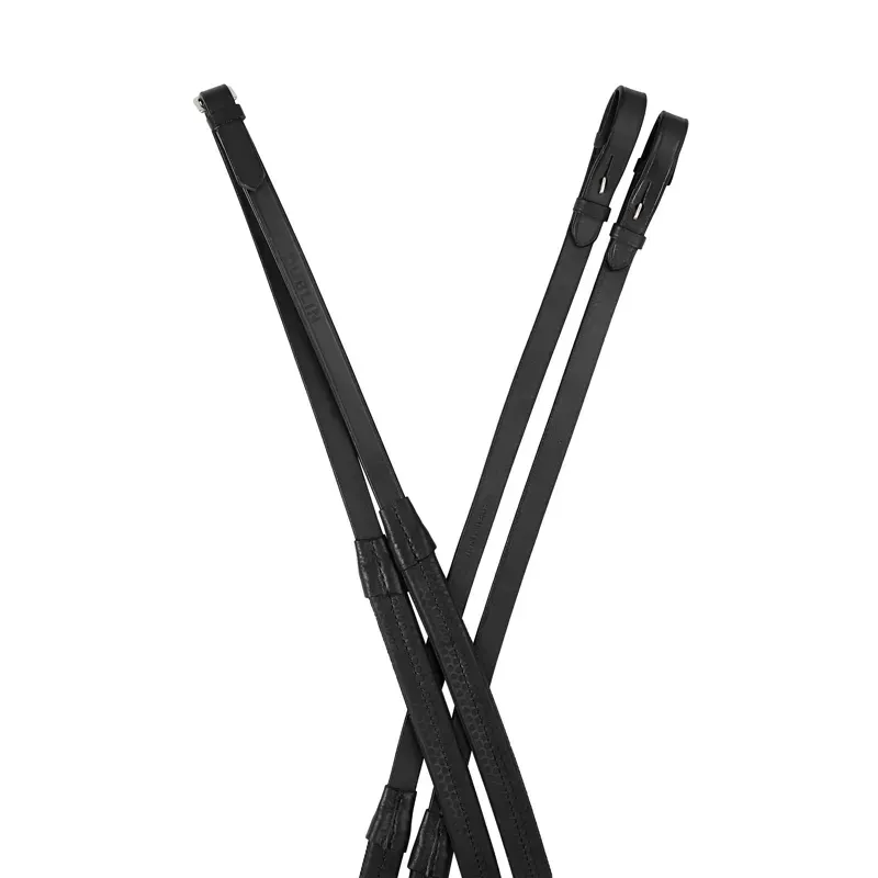 Dublin Rubber Reins - Black