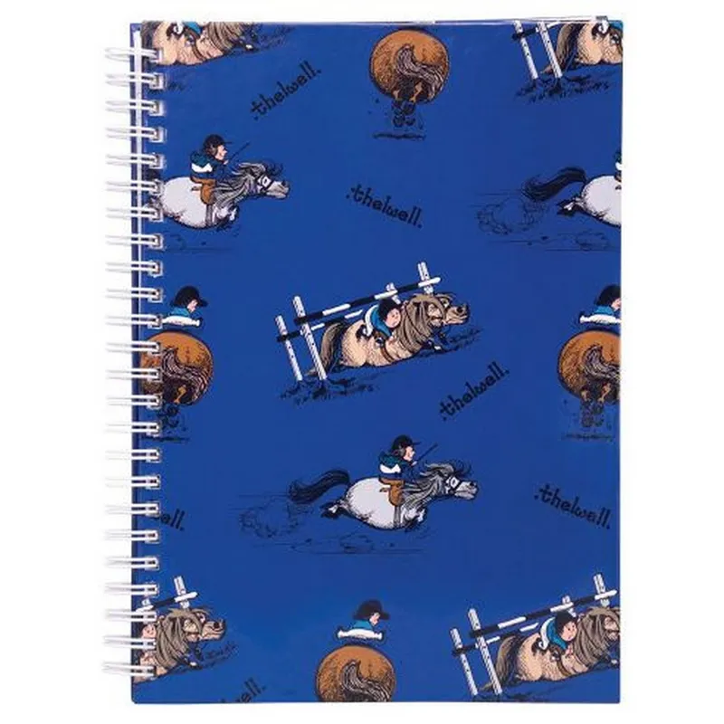 Hy Equestrian Thelwell Collection Jumps Notebook - Classic Blue