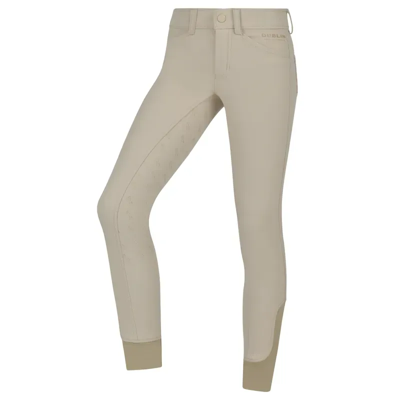 Dublin Kids Cammy Comfort Twill Breeches - Biscuit