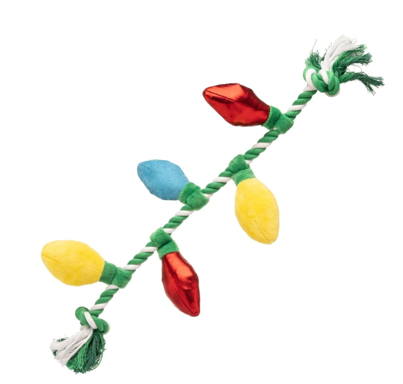 House of Paws Christmas Rope Toy - Tree Lights