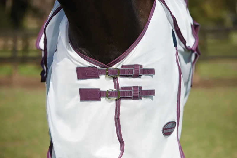 WeatherBeeta ComFiTec Essential Mesh II Combo Neck - White/Maroon/Grey-8