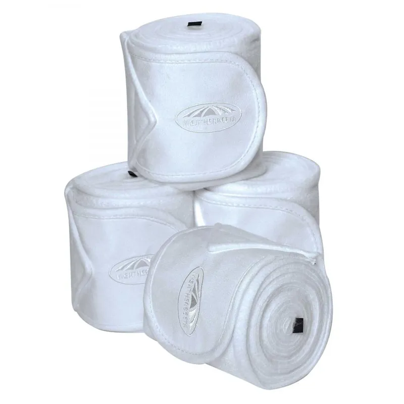 WeatherBeeta Prime Fleece Bandage - 4 Pack - White