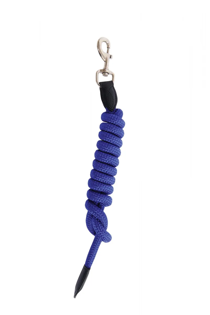 Kincade Leather Rope Lead - Blue
