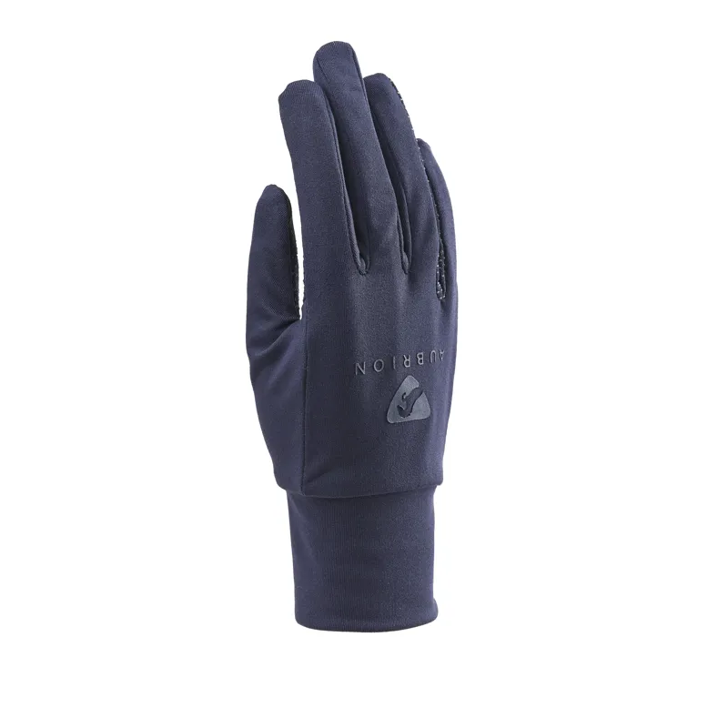 Shires Aubrion Patterson Thermo Riding Gloves - Navy