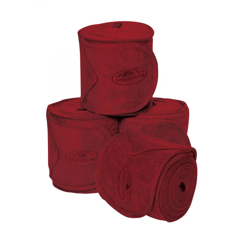 WeatherBeeta Prime Fleece Bandage - 4 Pack - Maroon