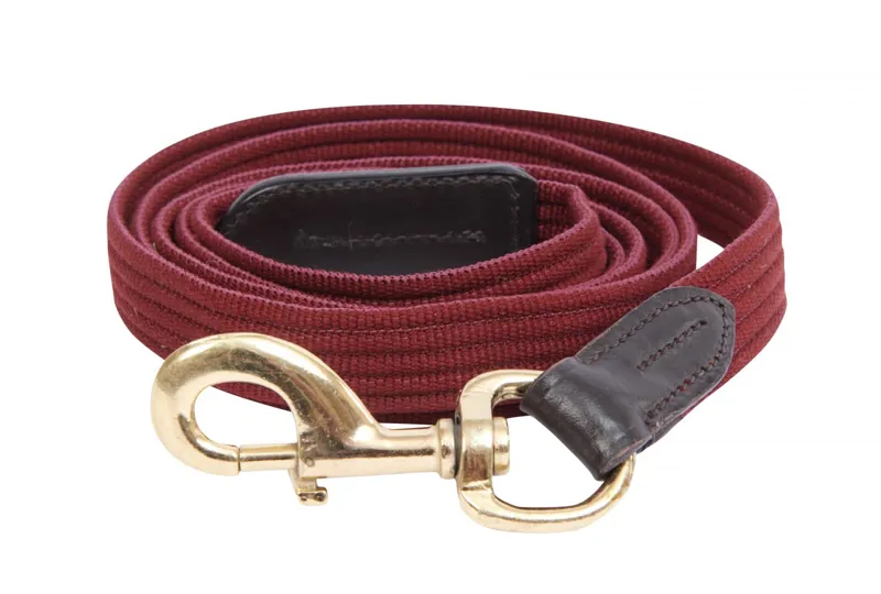 Kincade Leather Web Lead - Burgundy/Brown