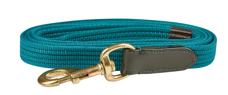 Kincade Leather Web Lead - Hunter Green/Brown