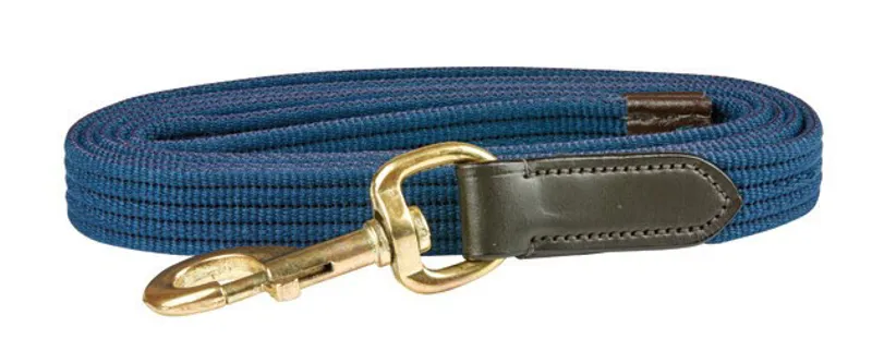 Kincade Leather Web Lead - Navy/Brown