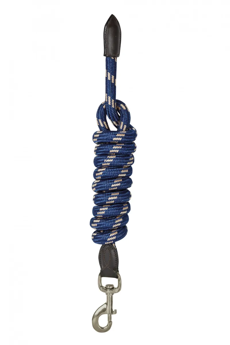 Kincade Leather Rope Lead - Navy/Brown
