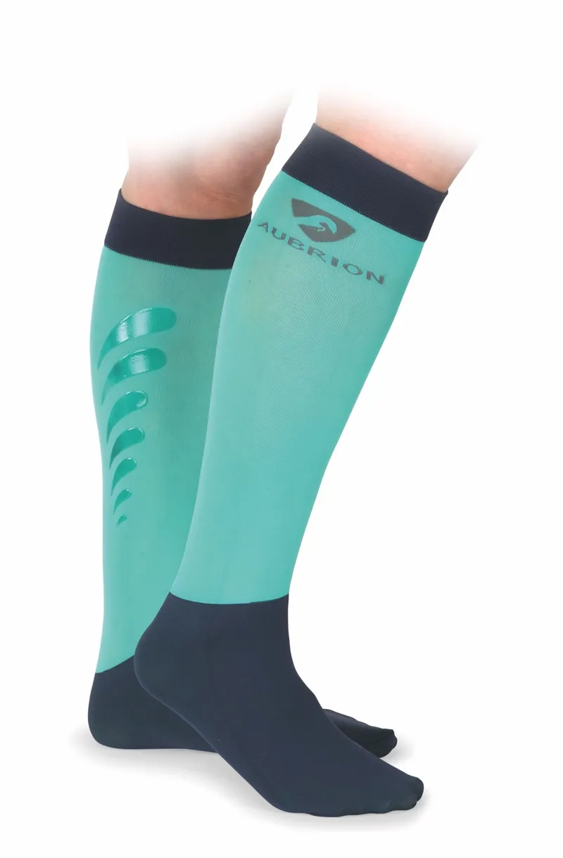 Shires Aubrion Sudbury Performance Socks - Aqua