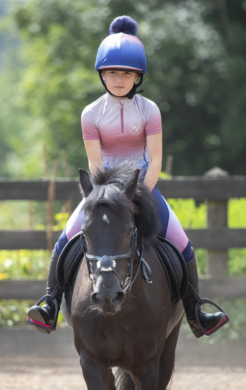 Shires Aubrion Highgate Childrens Short Sleeve Base Layer - Ombre-2