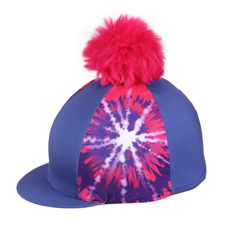 Shires Aubrion Hyde Park Hat Cover - Pink Tie Dye