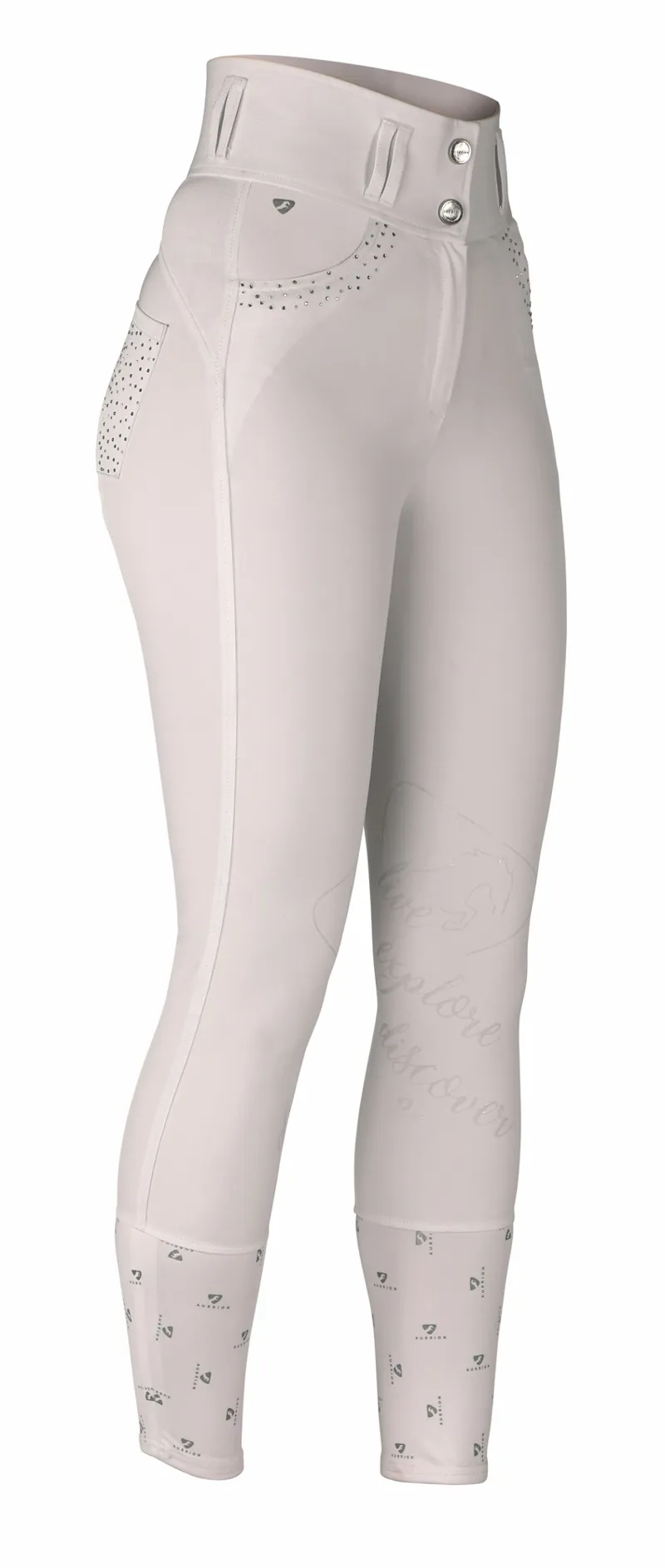 Shires Aubrion Queensway Children's Breeches - White