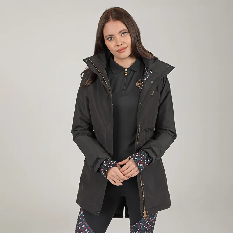 Shires Aubrion Woodford Ladies Waterproof Coat - Charcoal