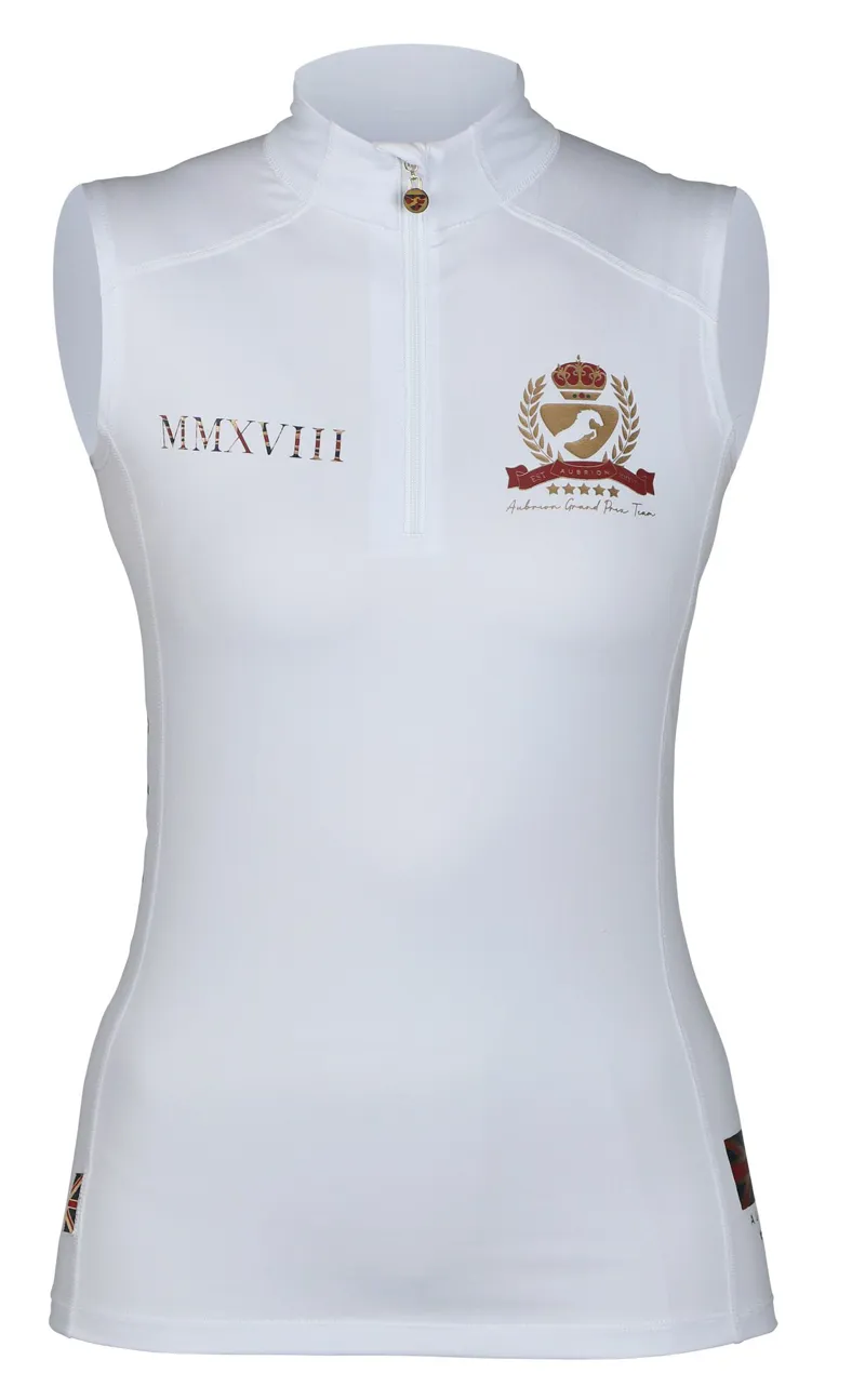 Shires Aubrion Team Ladies Sleeveless Base Layer - White