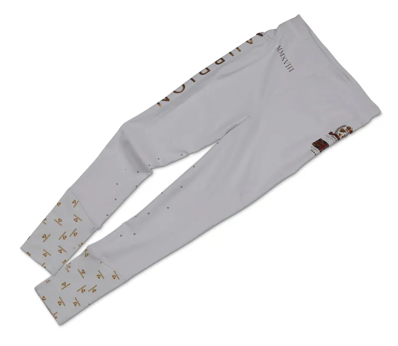 Shires Aubrion Team Girls Riding Tights - White