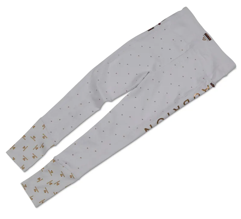 Shires Aubrion Team Girls Riding Tights - White-1