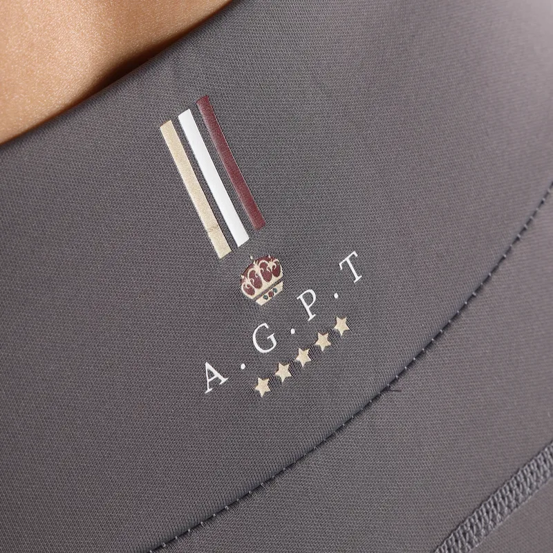 Shires Aubrion Team Shield Ladies Riding Tights - Grey-4