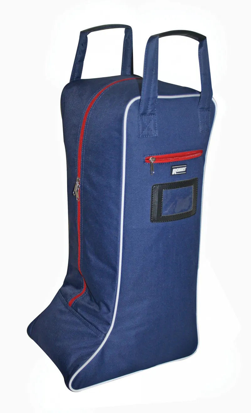 Roma Cruise Tall Boot Bag - Navy/Red/White