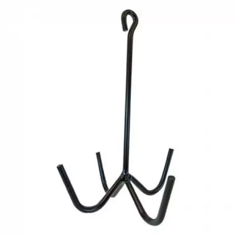 Roma 4 Pronged Bridle Hook - Black