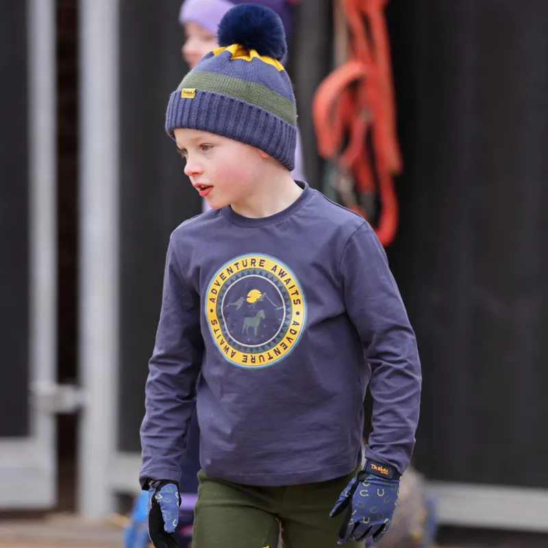 Shires Tikaboo Children's Long Sleeve T-Shirt - Navy-2