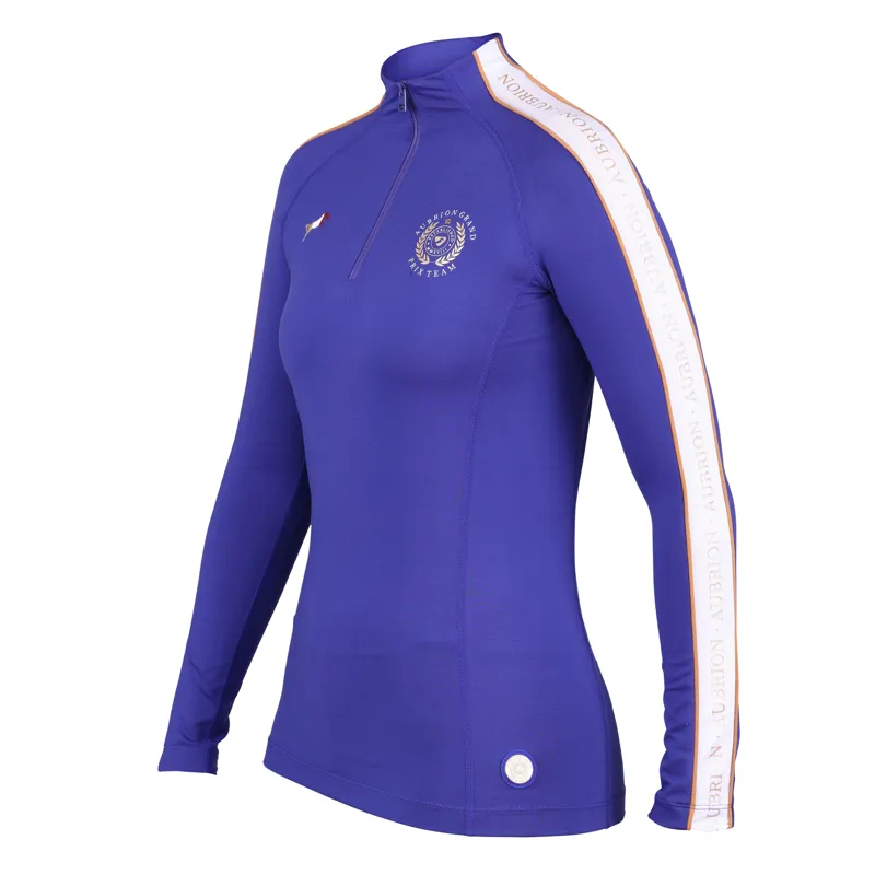 Shires Aubrion Team Winter Ladies Baselayer - Blue - X/Small-1