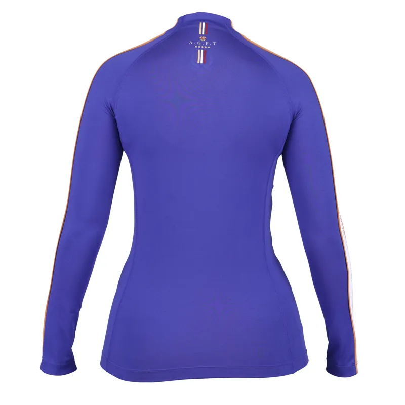 Shires Aubrion Team Winter Ladies Baselayer - Blue - X/Small-2