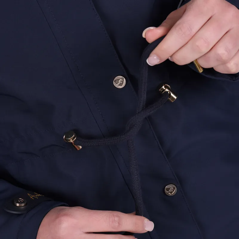 Shires Aubrion Team Ladies Waterproof Coat - Navy-7
