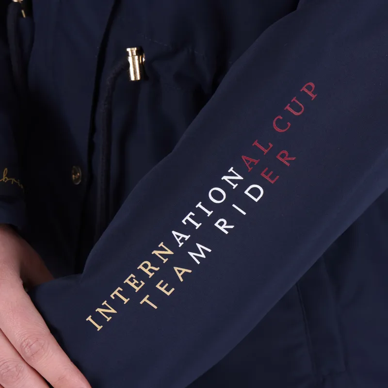 Shires Aubrion Team Ladies Waterproof Coat - Navy - Small-6