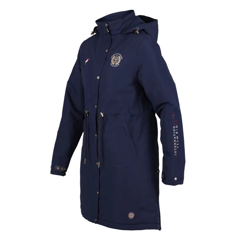 Shires Aubrion Team Ladies Waterproof Coat - Navy-1