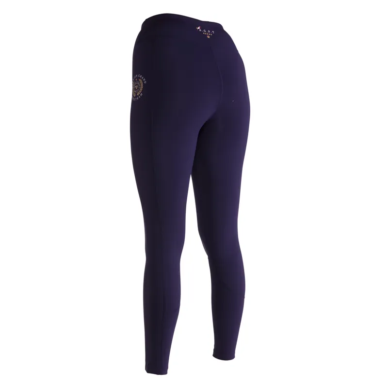 Shires Aubrion Team Non-Stop Active Tights - Navy-3