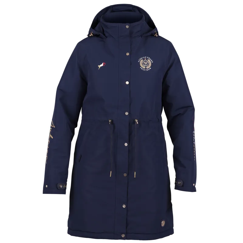 Shires Aubrion Team Ladies Waterproof Coat - Navy