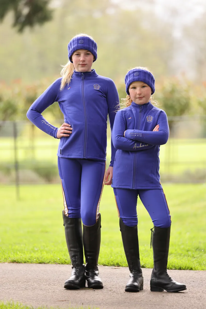 Shires Aubrion Team Childrens Midlayer - Blue-2