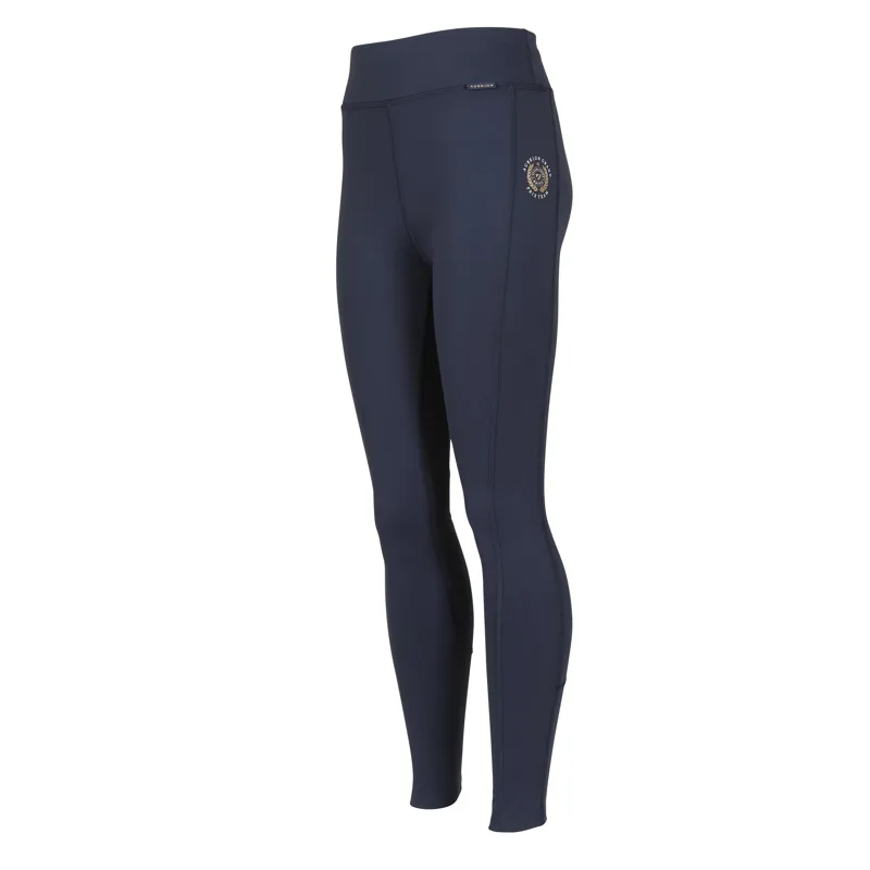 Shires Aubrion Team Childrens Non-Stop Tights - Navy-1