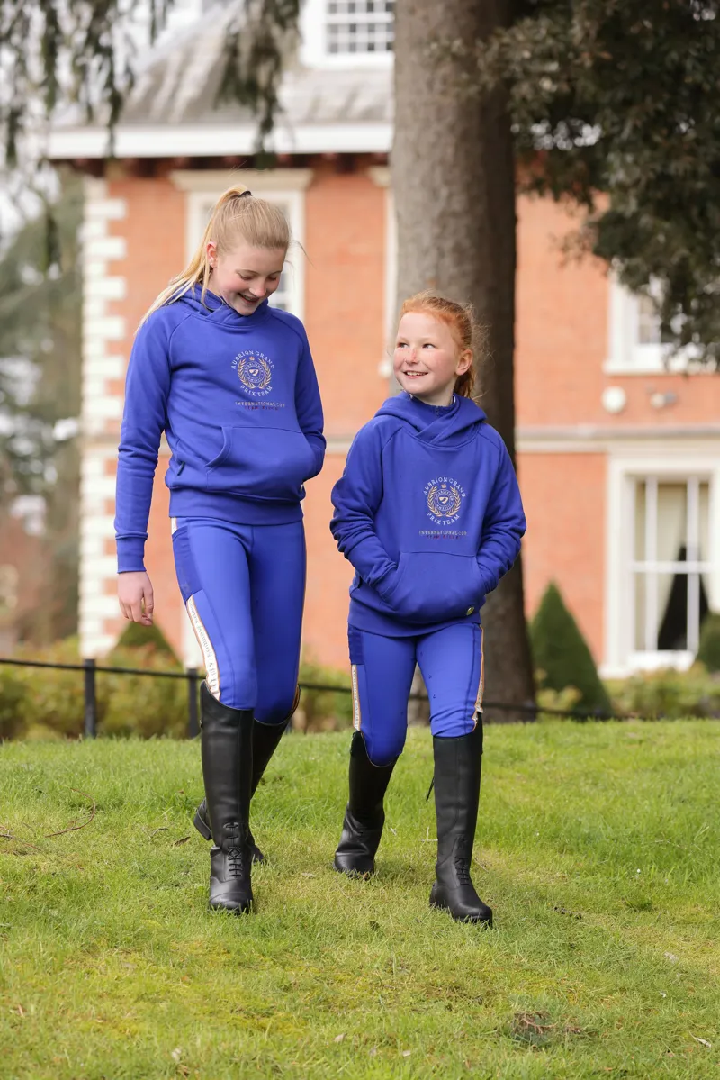 Shires Aubrion Team Childrens Hoodie - Blue-2