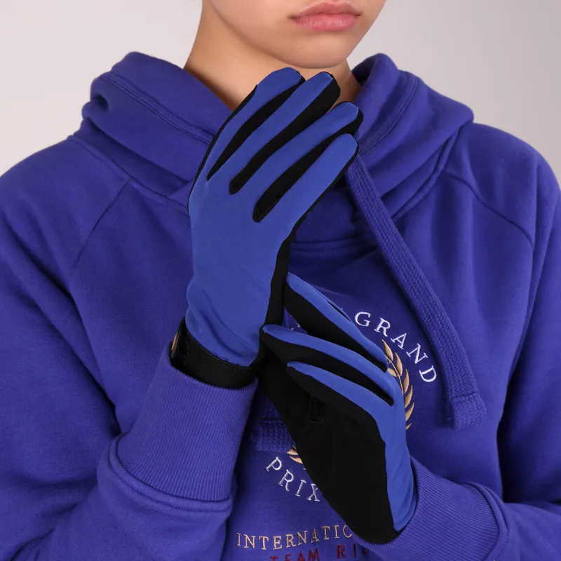 Shires Aubrion Team Winter Riding Gloves - Blue-4