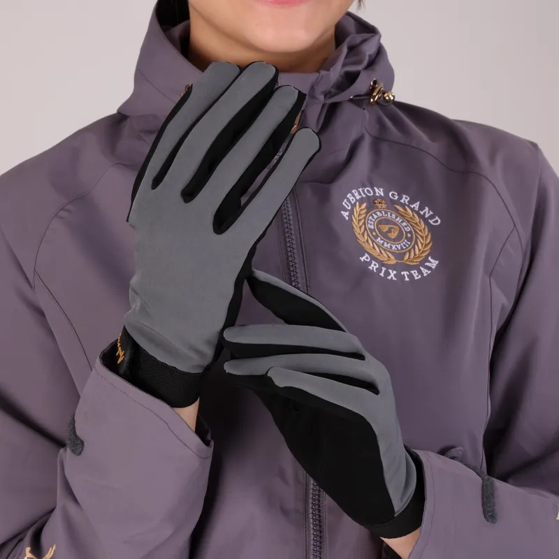 Shires Aubrion Team Winter Riding Gloves - Grey-3