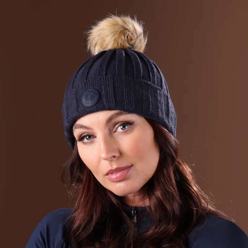 Shires Aubrion Team Bobble Hat - Navy-1