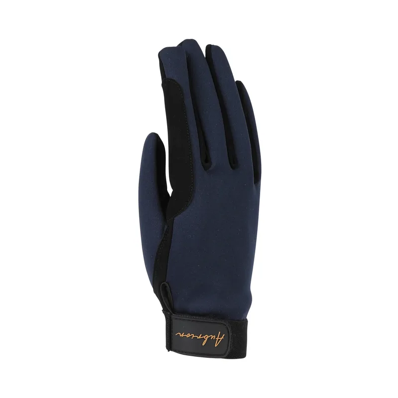 Shires Aubrion Team Winter Childrens Riding Gloves - Navy-1