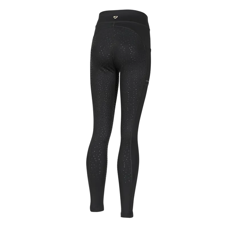 Shires Aubrion Children's Shield Winter Riding Tights - Black-2
