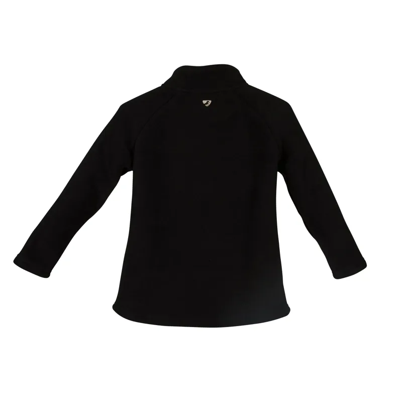 Shires Aubrion Children's Restore Half Zip Fleece - Black-1