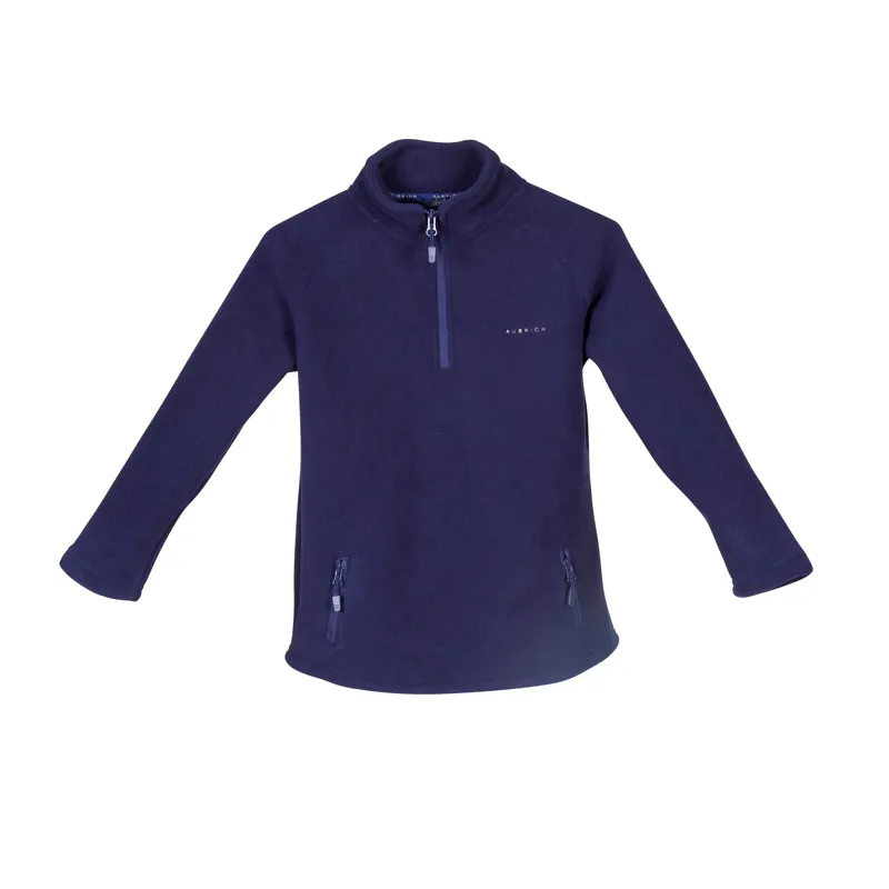 Shires Aubrion Children's Restore Half Zip Fleece - Ink
